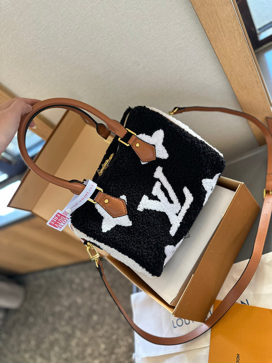 Fluffy Monogram Purse