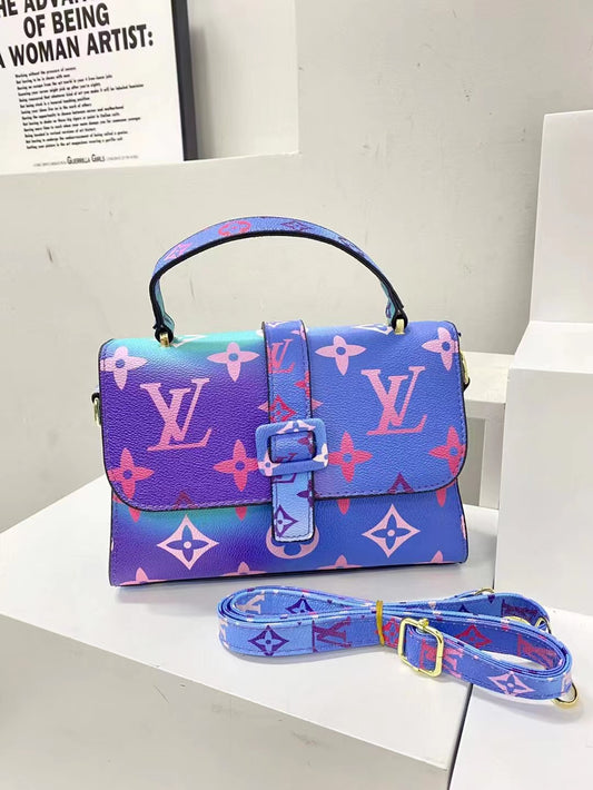 Blue/Purple Monogram Purse