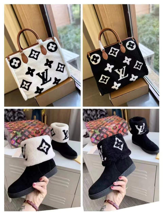 Fluffy Monogram Purse/Shoe Lv